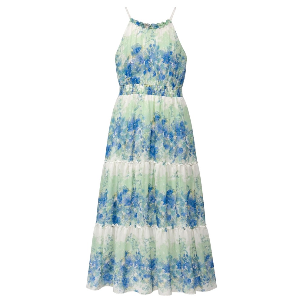 Maison Tara Cottagecore Fairy Tiered Maxi Dress Women Size 12 Whimsical Romantic
